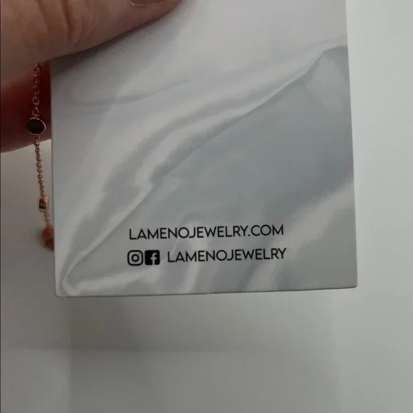 Rose Gold Dangle Earrings - Picture 4 of 4